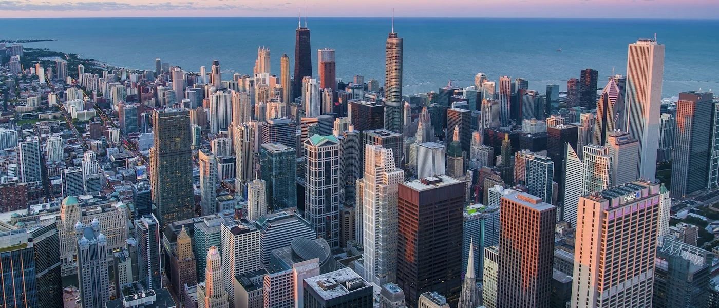 Aerial city view