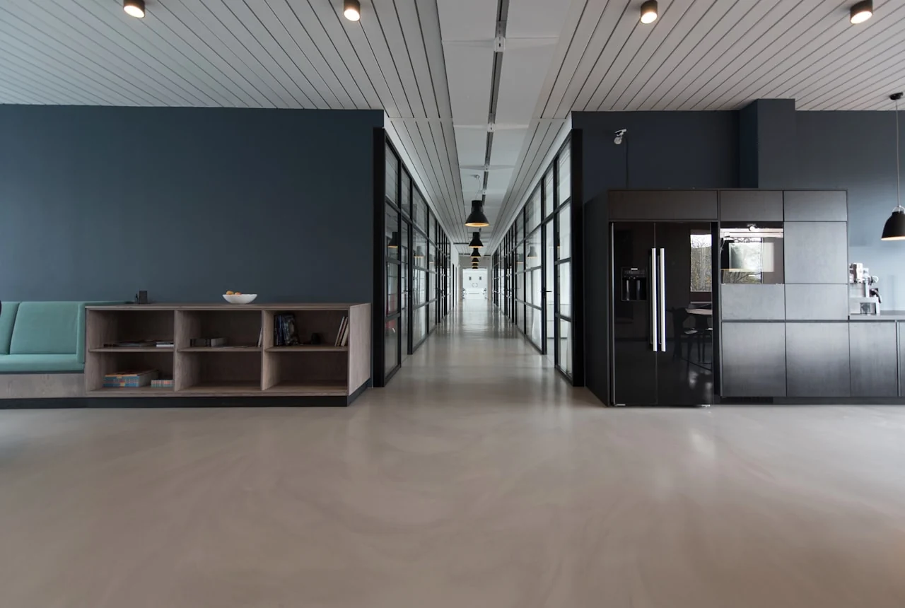 Operator workspace — one room, six zones in parallel